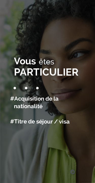 Vous êtes particuliers